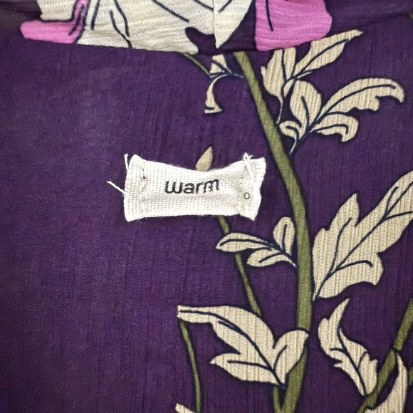 Anthropologie "WARM" Floral Lightweight Flattering Top Size OS / Small Romantic - Picture 3 of 4